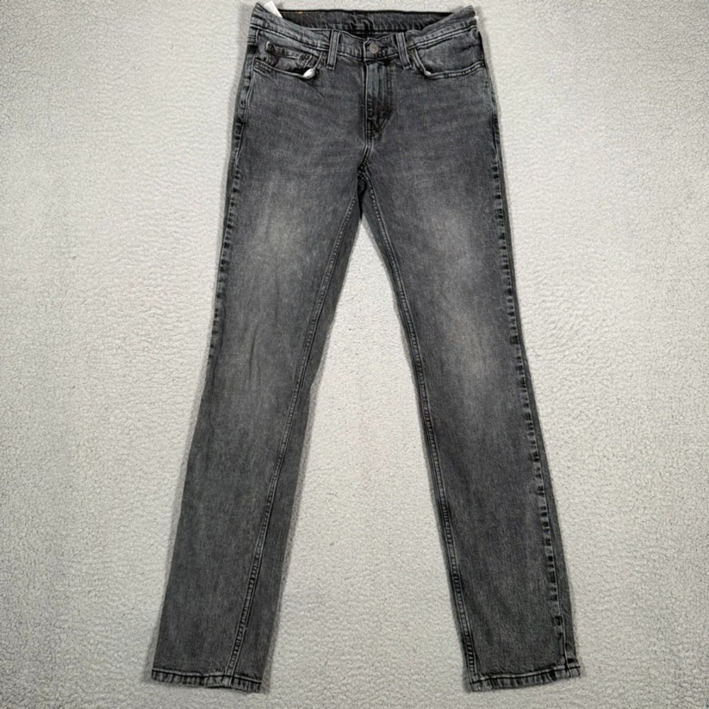 Levis Jeans Mens 29x32 Black 511 Slim Fit Denim Logo Casual Preppy Pockets Adult